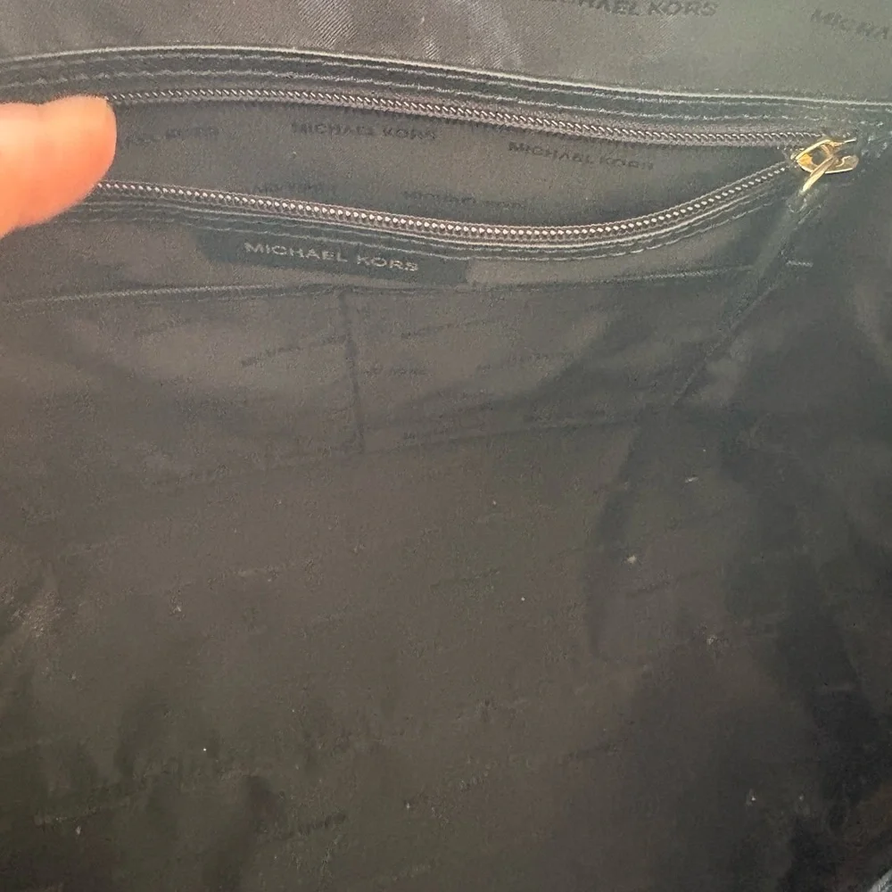 Michael Kors Black Satchel with Gold Accents - Picture 5 of 6